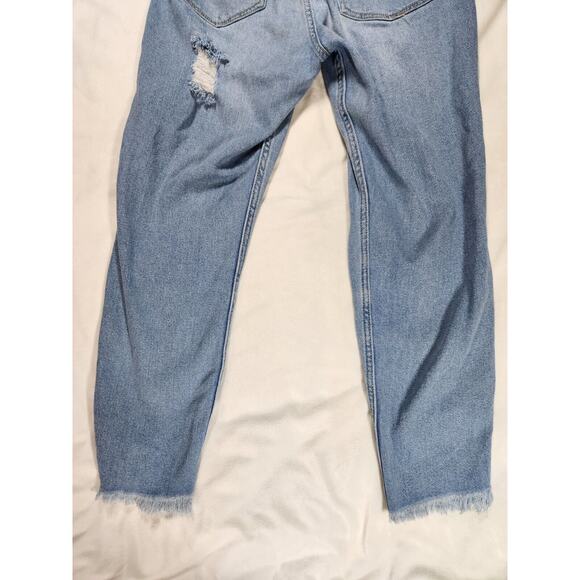 7R Hollister High Rise Slim Straight Vintage Stretch Light Wash Distressed Women - Picture 13 of 14